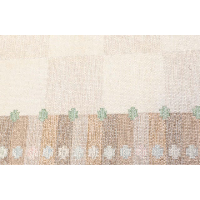 1950s Doris Leslie Blau Vintage Swedish Flat Woven by Agda Osterberg For Sale - Image 5 of 9