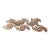 Brass Rose Napkin Rings Set 8 For Sale