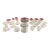1930s Clear Hazel Atlas Florentine No. 2 Depression Glass Table Set - 43 Pcs For Sale