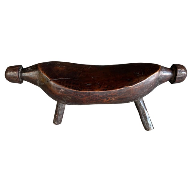 Beautiful museum quality, wooden head rest. Stunning patina on this rare piece of art from Sudan. Hand carved from a...