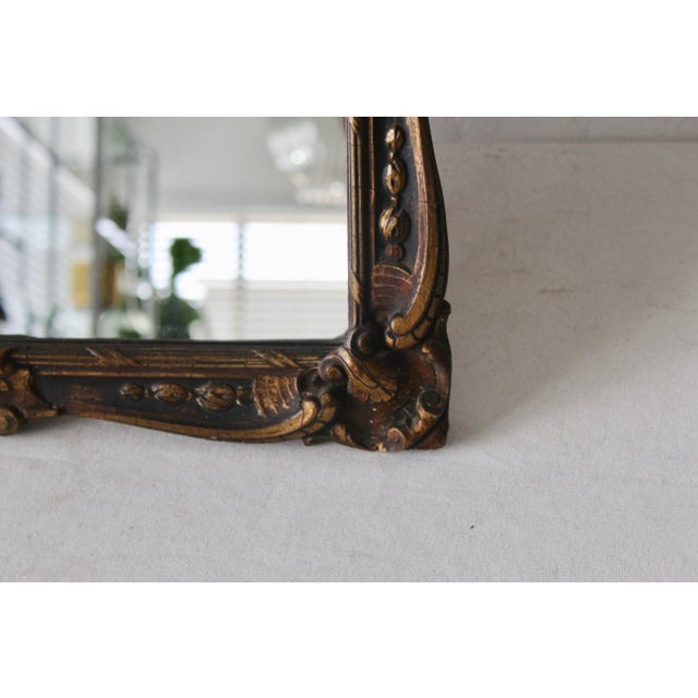 Gold 1960s Ornate Rococo Style Large Rectangular Wall Mirror For Sale - Image 8 of 11