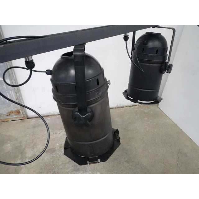 1970s Italian Industrial 3-Light Ceiling Lamp, 1970s For Sale - Image 5 of 13