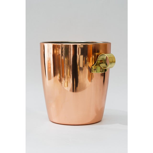Copper Wine Cooler with Brass Handles, Schwitzerland, 1920s For Sale - Image 9 of 15