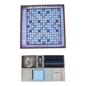 Restoration Hardware Giant Tabletop Scrabble Board Set Lazy Susan