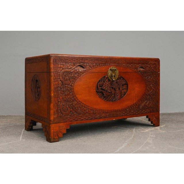 Asian Camphor Chest in Mahogany, Late 20th Century For Sale - Image 10 of 18