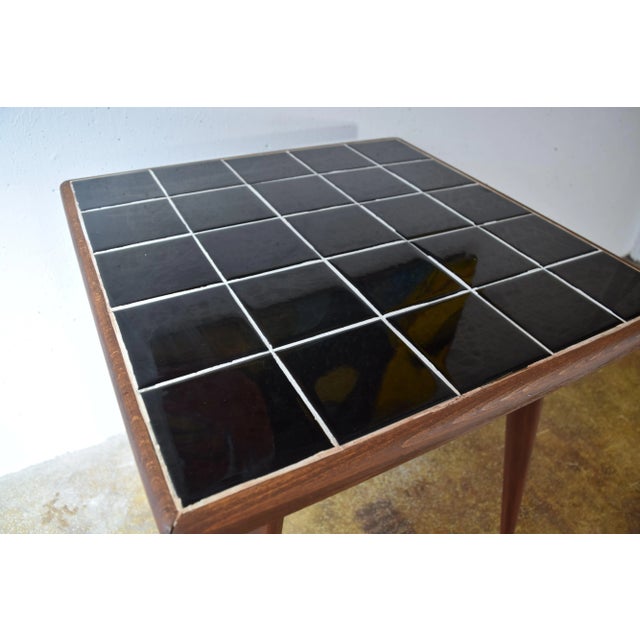 Mid-Century Modern German Coffee Table in Ceramic Tiles, 1950s For Sale - Image 3 of 6