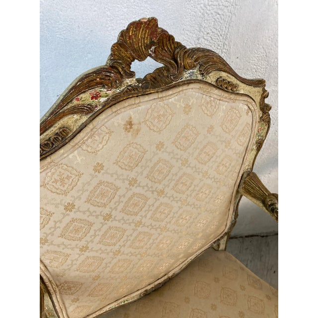 Hand Painted Antique Italian Chairs, a Pair For Sale In Charleston - Image 6 of 11