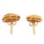 Vintage Diamond 18k Yellow Gold Stud Earrings, A Pair For Sale In Los Angeles - Image 6 of 7
