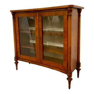 Vintage Italian Mahogany Bookcase For Sale