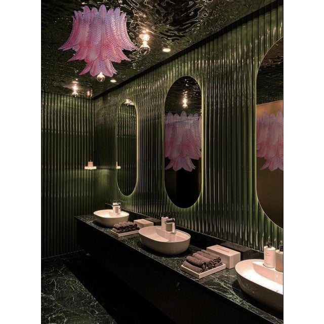 Italian Murano Felci Glass Chandeliers, 1980s, Set of 2 For Sale - Image 12 of 18