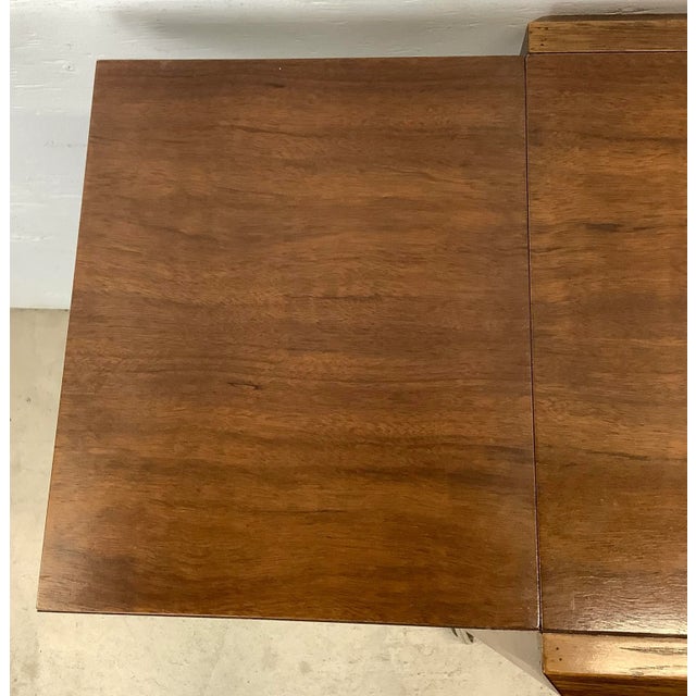 Mid-Century Walnut Bar Cart With Extendable Leaves For Sale - Image 10 of 12