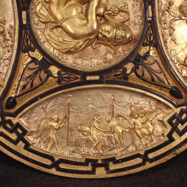 F. Barbedienne, Shield, 1860, Gilded Wood For Sale - Image 9 of 13