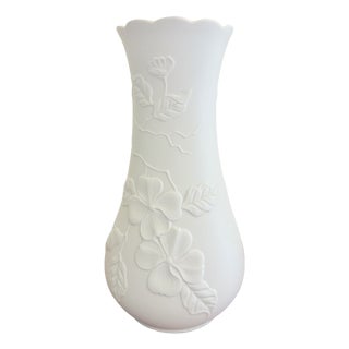 German Vase in Biscuit Porcelain by M. Frey for AK Kaiser, 1970s For Sale
