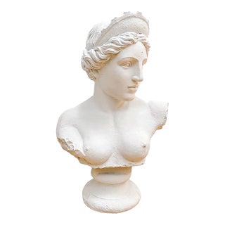 Large Contemporary Cement Bust of Goddess Aphrodite For Sale