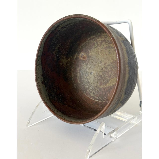Fine Ceramic Tea Bowl with Brilliant Glaze by Toshiko Takaezu For Sale - Image 11 of 13