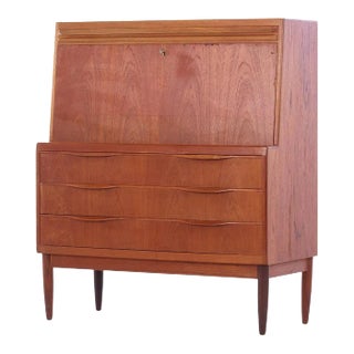 Erling Torvits Secretary Desk in Teak For Sale