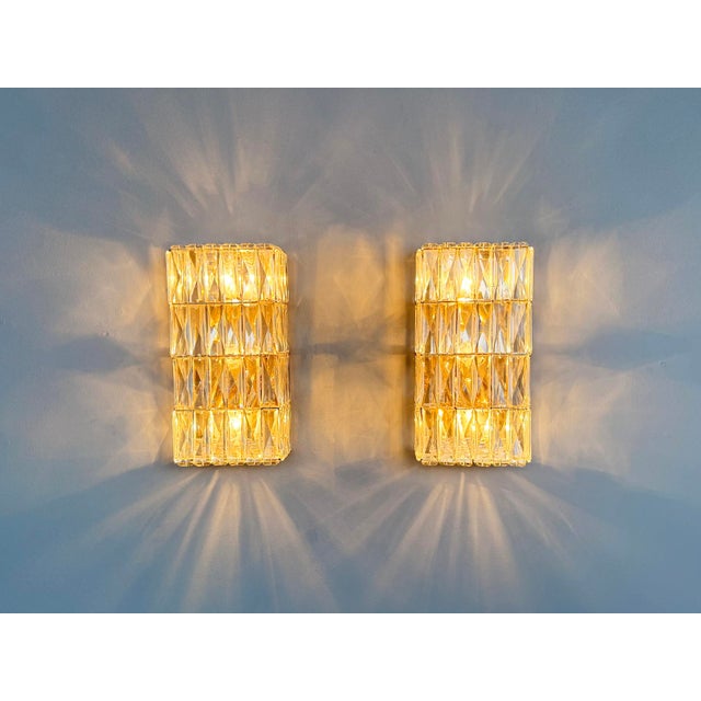 1960s Wall Lamps in Crystal Glass by Bakalowits & Söhne, Austria, 1960s, Set of 2 For Sale - Image 5 of 7