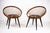 Mid-Century Modern Circle Chairs by Yngve Ekström for Swedese, Sweden, 1950s, Set of 2 For Sale - Image 3 of 17
