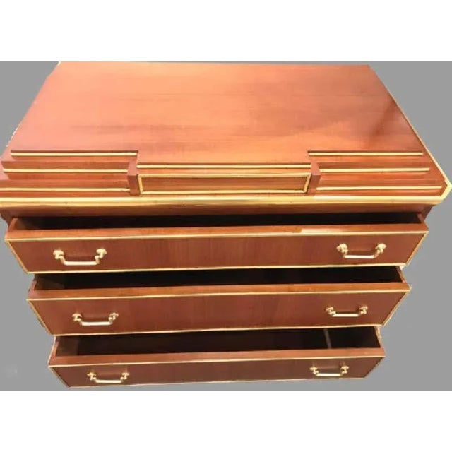 Pair Mahogany Up Russian Neoclassical Style Commodes / Nightstands For Sale In New York - Image 6 of 13