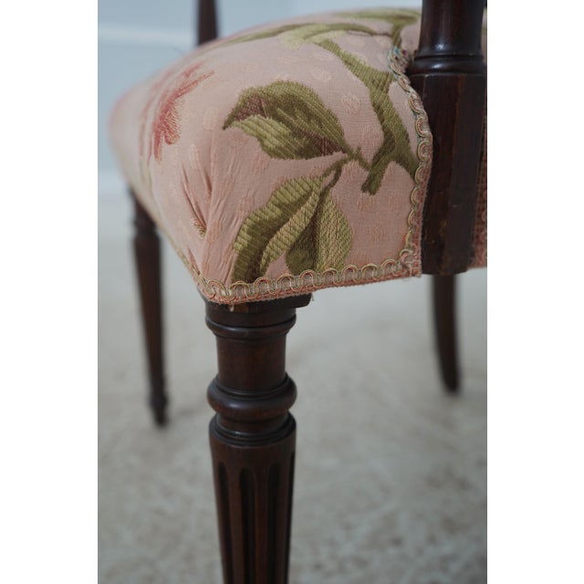 Set of 8 Antique Sheraton Mahogany Dining Room Armchairs For Sale - Image 17 of 18