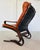 Norwegian Cognac Leather Lounge Chair by Oddvin Rykken, 1960s For Sale - Image 9 of 13
