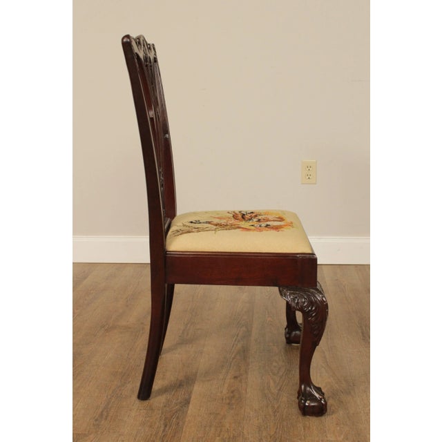 Antique Chippendale Style Centennial Period Mahogany Ball & Claw Chair For Sale - Image 12 of 13