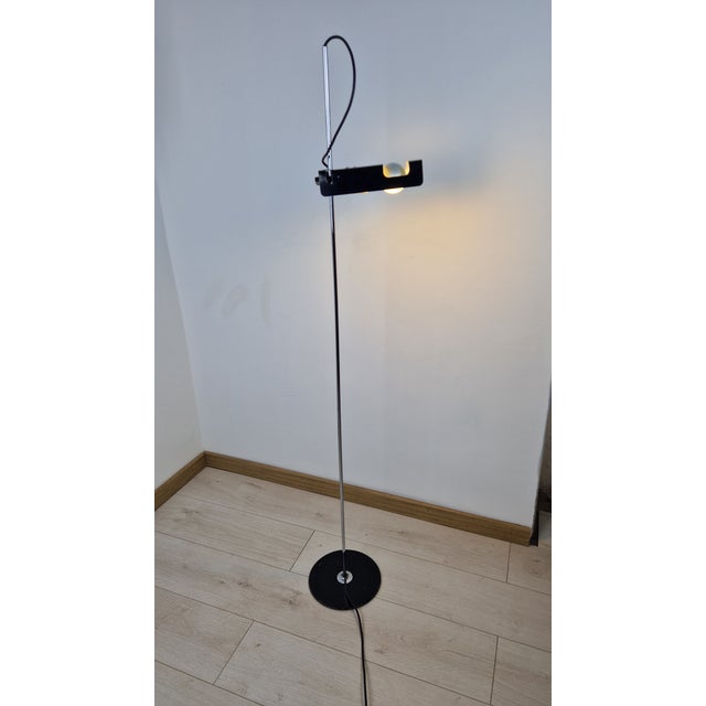 Black Spider Floor Lamp by Joe Colombo for Oluce, 1970s For Sale - Image 12 of 15