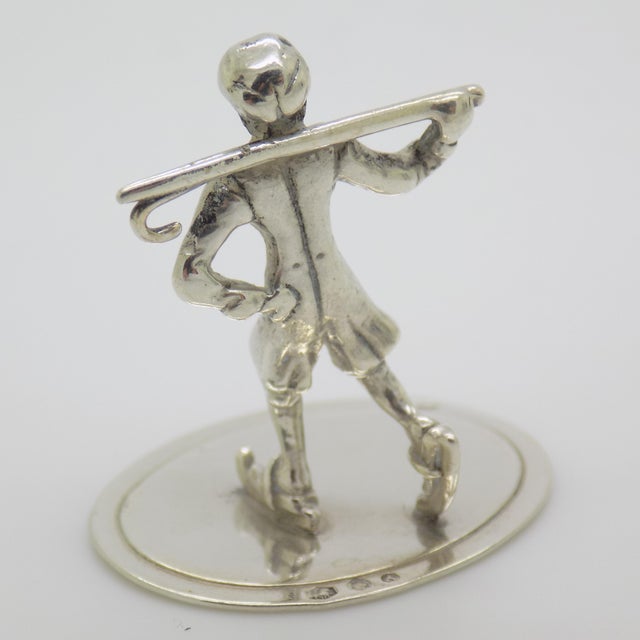 Vintage Dutch Handmade Gentleman with Stick Figurine, 1970s For Sale - Image 4 of 10