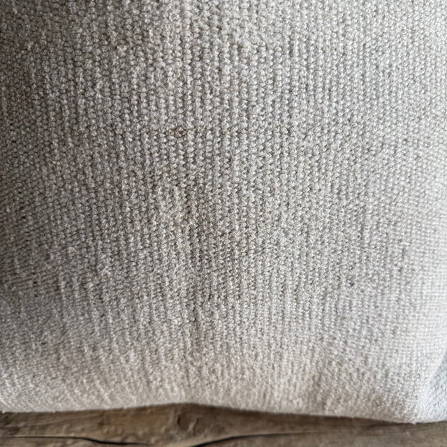 Vintage Rug Pillow Cover With Original Seams For Sale In Los Angeles - Image 6 of 7