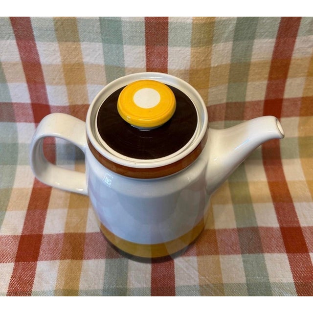 Mid century Scandinavian design at its most iconic -designed by Carl-Harry Stephane in the 1970s -yellow, cream, brown and...