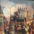 Vintage Painting on Canvas Impressionistic Harbor Scene Artist Signed Framed Dated For Sale - Image 11 of 12