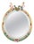 Large Oval Wall Mirror with Winged Cupids from Meissen, 1860 For Sale