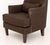 Pair of Picket House "Kegan" Chocolate Synthetic Upholstered Armchairs For Sale - Image 9 of 10