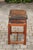 Brown English Leather Bound Box on Rectangular Mahogany Custom Stand, circa 1880 For Sale - Image 8 of 11