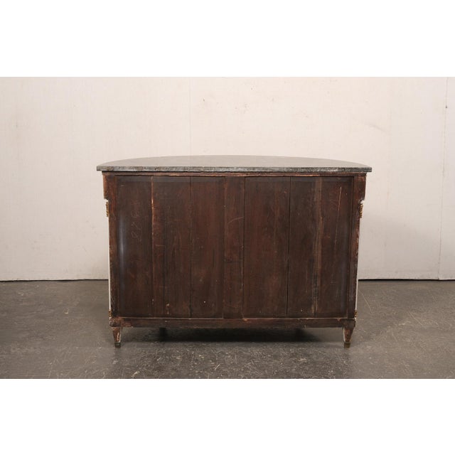 Ivory Mid 19th Century French Neoclassical Marble Top Demi-Chest For Sale - Image 8 of 12
