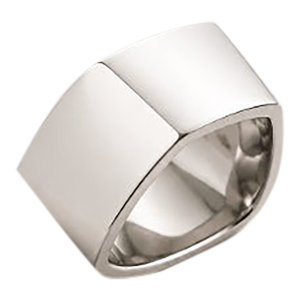 Vintage Frank Gehry Tiffany & Co. Sterling Silver Torque Ring, Size 8.5, Architectural Statement, 2006 Collaboration