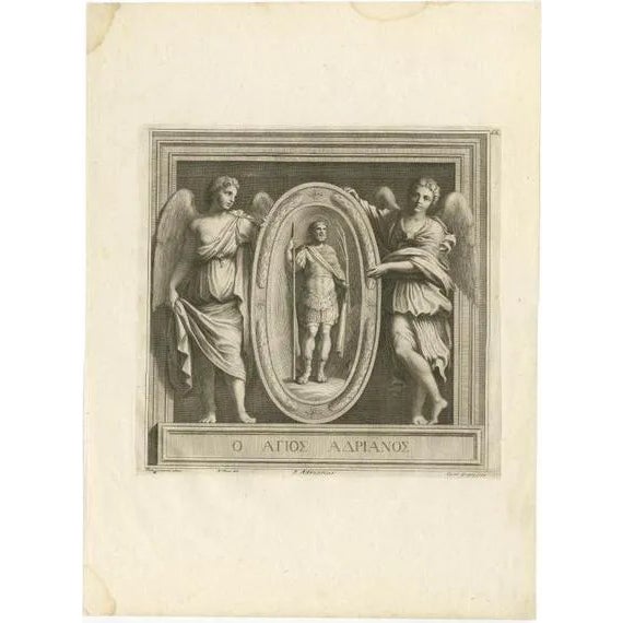 Gregory, Illustration of Saint Adrianus, 1762, Print For Sale