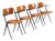 Pyramid Dining Chairs by Wim Rietveld for Ahrend De Cirkel, Netherlands, 1960s, Set of 4 For Sale