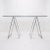 Vintage chrome trestle desk, 1970s Minimalist - Desk - Vintage furniture Dimensions: 140 x 70 cm (55.1 x 27.5 in) H: 74 cm...