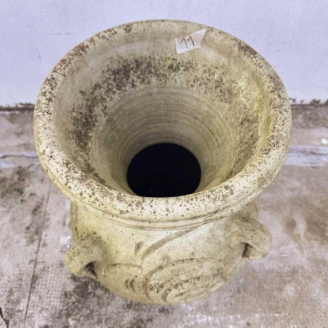 Decorative Terracotta Vase with an Ancient Patina For Sale - Image 5 of 8