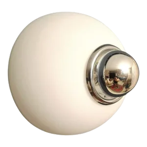 1960s White Murano Sconce by Vistosi