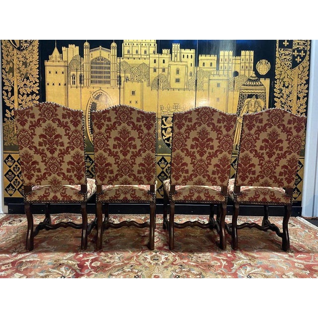 Louis XIII Sheep Bone Chairs, Set of 4 For Sale - Image 4 of 10