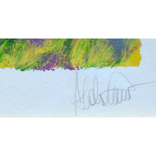 Aldo Luongo "By the Corner" Hand Signed & Numbered Serigraph Custom Framed Art For Sale - Image 4 of 5