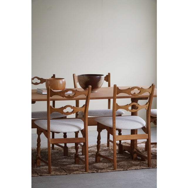 Mid-Century Modern Dining Room Table in Oak & Teak by Ditte & Adrian Heath, 1960s For Sale - Image 13 of 15