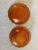 Vintage Carnival glass Marigold, pair of dessert bowls
