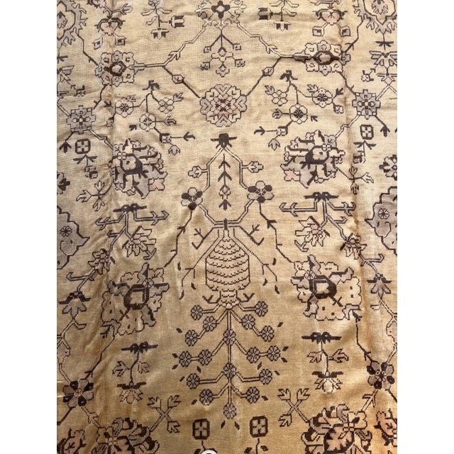 Antique Turkish Oushak rugs have been woven in Western Turkey since the beginning of the Ottoman period. Historians...