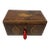 Antique Georgian Mahogany Satinwood Inlaid Jewelry Cigar Conch Shell Casket Box For Sale
