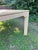 Textile Vintage Mid Century Lacquered Grasscloth Dining Table With Extension Leaves For Sale - Image 7 of 9