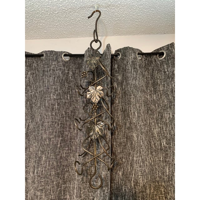 A Striking Architectural Vine Design, Evoking the Feeling of Climbing Through Sunlit Grape Fields – 92" Custom Wrought Iron For Sale - Image 9 of 18