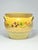 French Country Terre E Provence Yellow & Green Ceramic Jardinière Planter Pot For Sale - Image 3 of 8